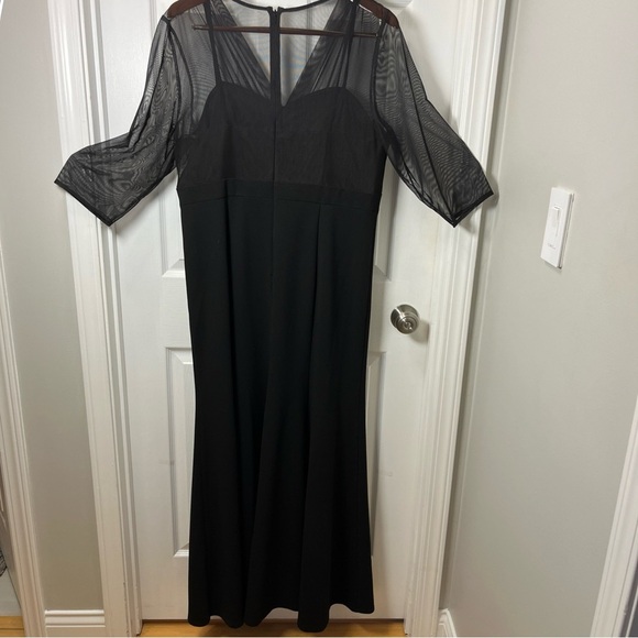 Alex Evenings Plus  Black Formal Evening Dress size 16W - Picture 8 of 12